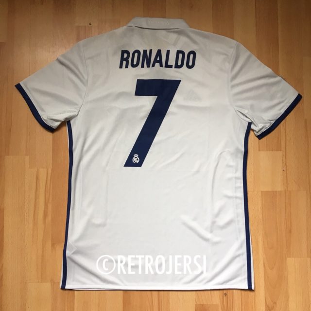 Nameset - Real Madrid Champions League Final Cardiff 2016-2017 Adidas Home Shirt Ronaldo 7
