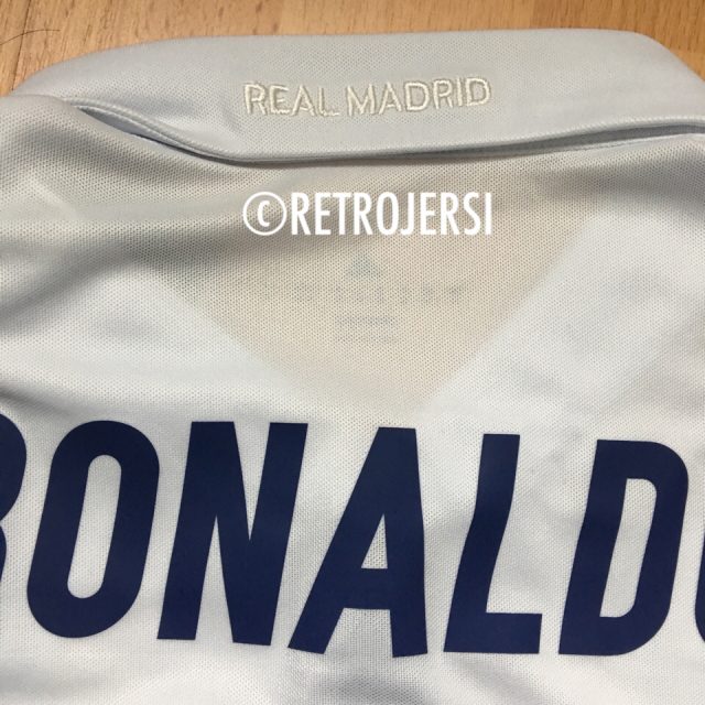 Team name embroidery - Real Madrid Champions League Final Cardiff 2016-2017 Adidas Home Shirt Ronaldo 7