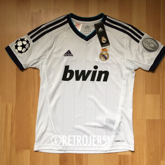 Real Madrid 2012-2013 Adidas Home Shirt 110 Anniversary UEFA Champions League